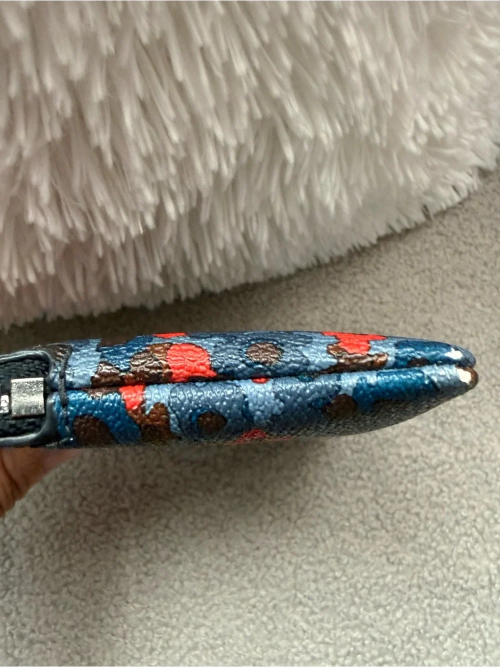 Coach Meadow Cluster Floral Corner Zip Wristlet NWOT